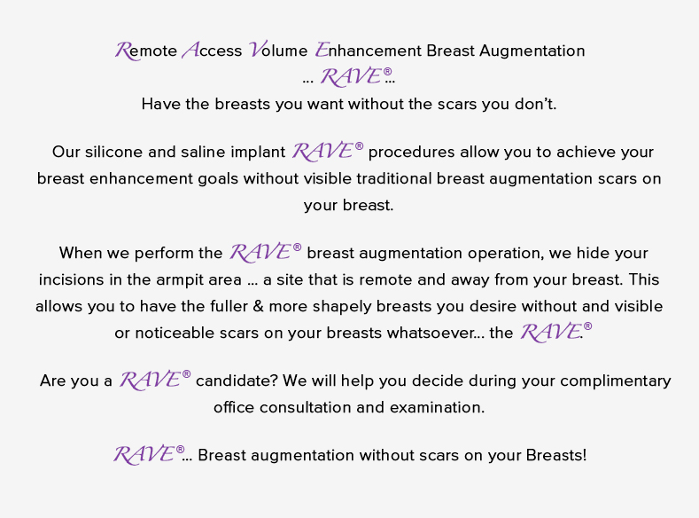 Remote Access Volume Enhancement Breast Augmentation