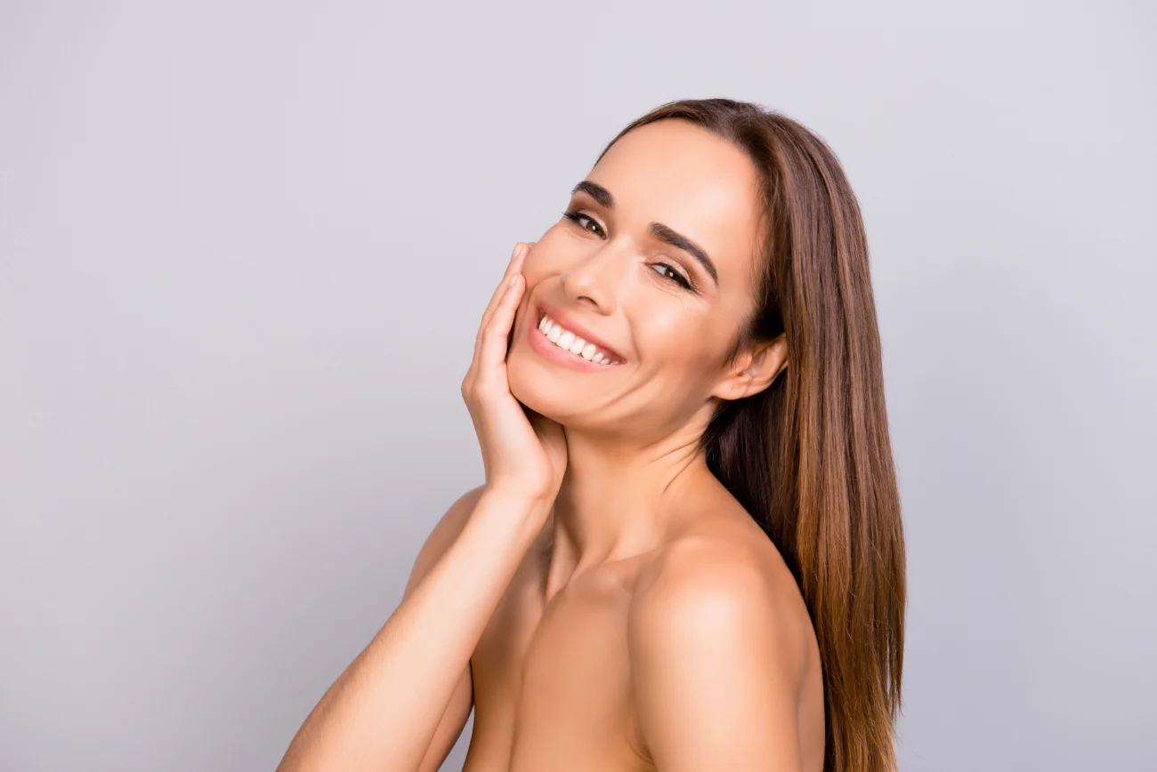 pretty gorgeous woman skin resurfacing